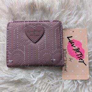 Betsey Johnson Mauve Heart Wallet